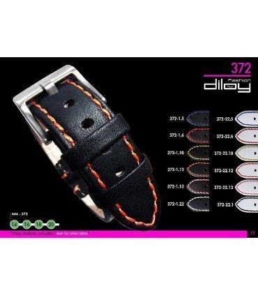 Skórzane paski do zegarków Diloy 372