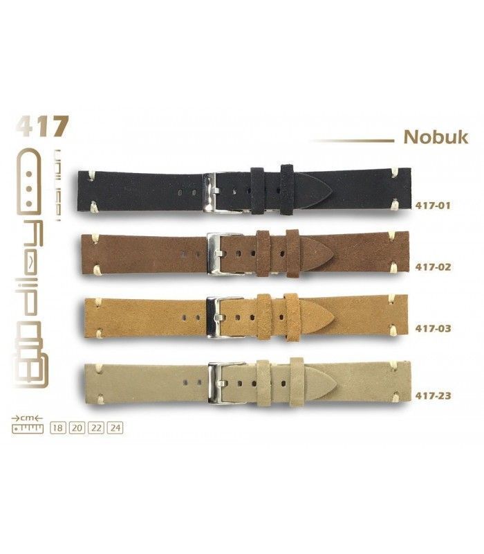 Paski do zegarkow Diloy 417 Nobuk