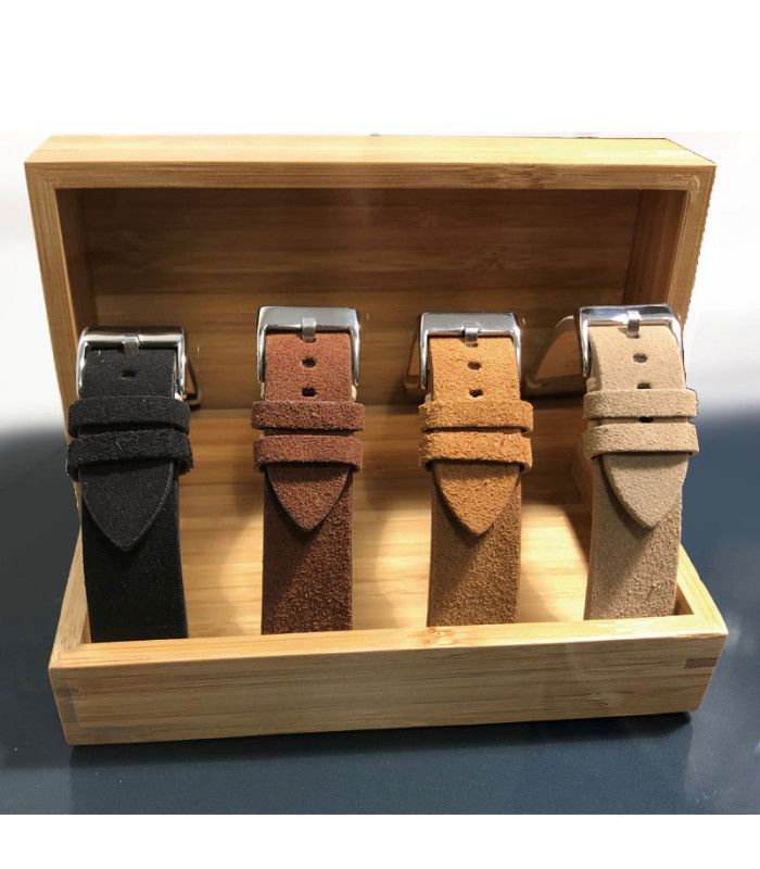 Kompatybilny pasek do zegarka AmazFit Pace, Stratos, GTR2, GTR3, GTR4 wykonany ze skóry nubukowej