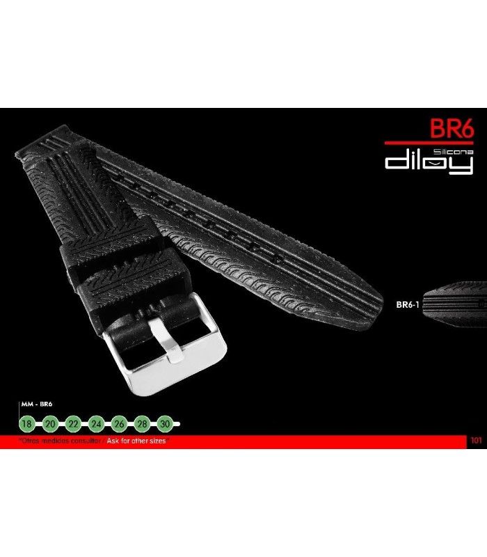 Paski silikonowe do zegarka BR06