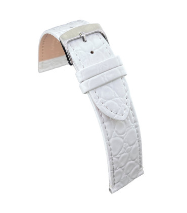 Skórzany pasek do zegarka Diloy P209 – Tłoczenie w stylu krokodyla
