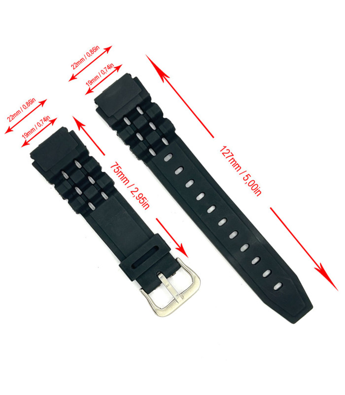 Pasek do zegarka Kompatybilny Casio W-87H, W-88H, W-727, W-731 Ref W731A