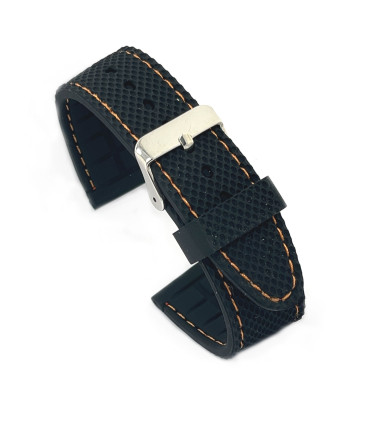 Pasek zegarka silikonowy tekstura BR22 sport 18mm 20mm 22mm 24mm