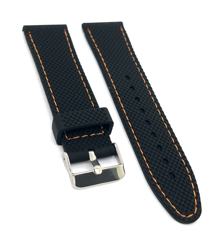 Pasek zegarka silikonowy tekstura BR22 sport 18mm 20mm 22mm 24mm