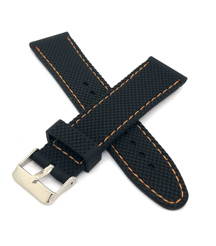 Pasek zegarka silikonowy tekstura BR22 sport 18mm 20mm 22mm 24mm