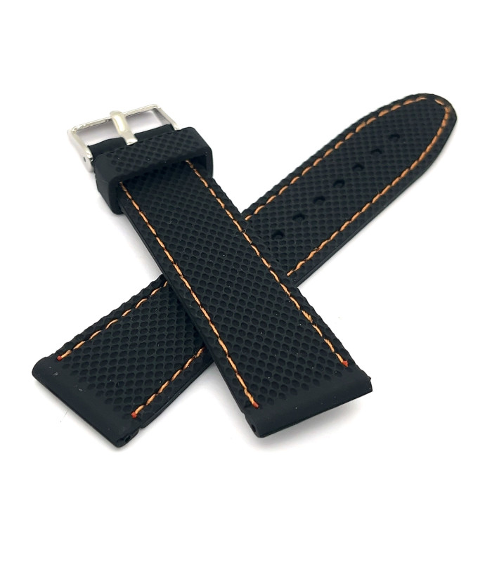 Pasek zegarka silikonowy tekstura BR22 sport 18mm 20mm 22mm 24mm