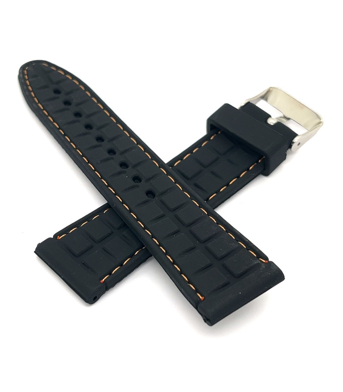 Pasek zegarka silikonowy tekstura BR22 sport 18mm 20mm 22mm 24mm