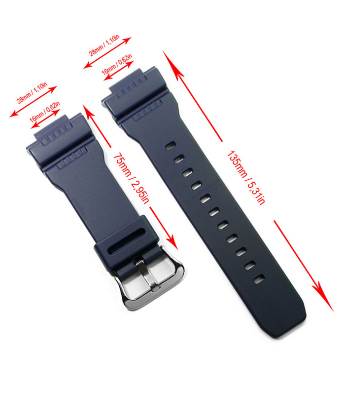 Pasek do zegarka kompatybilny Casio G-7900 Ref W1332 - 10330771