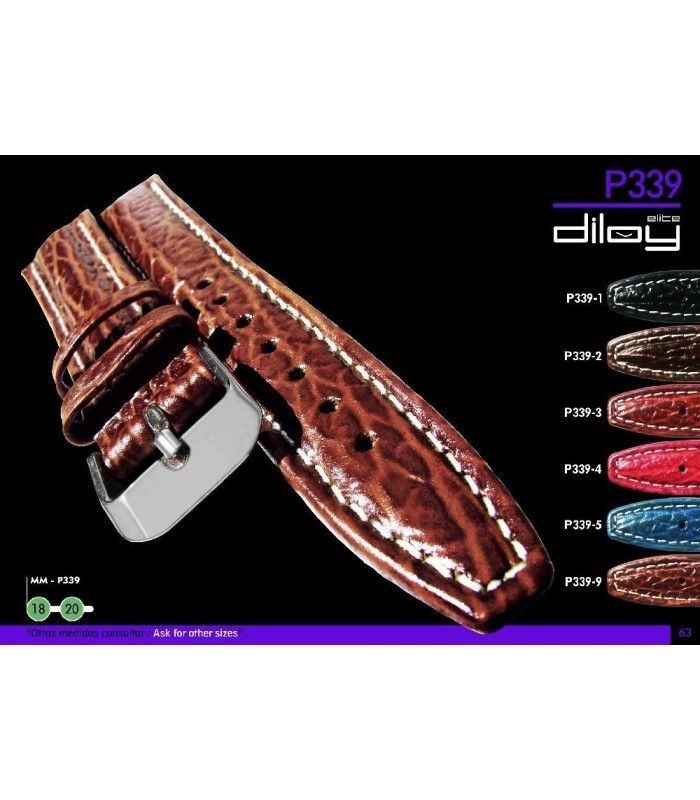 Skórzany pasek do zegarka P339