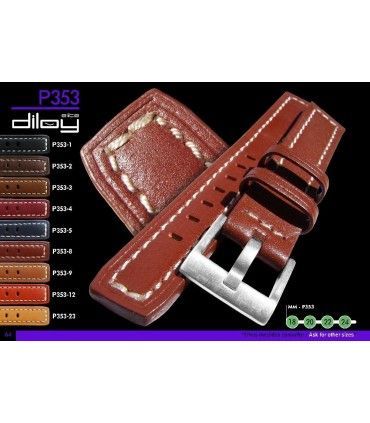 Skórzany pasek do zegarka P353