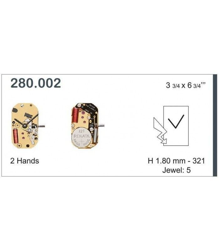 Mechanizm zegarka ETA 280.002