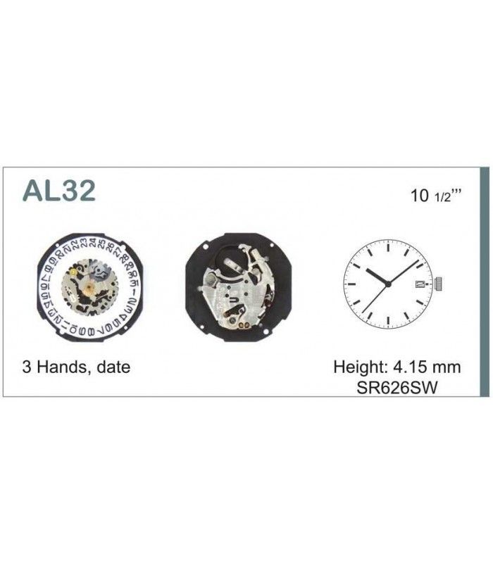 Mechanizm zegarka HATTORI AL32