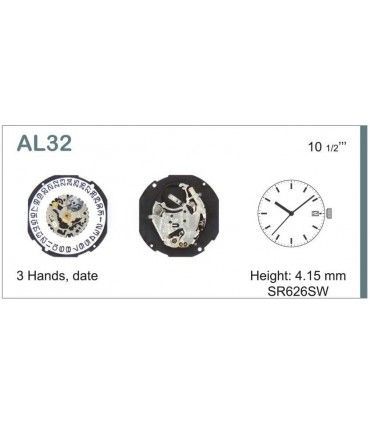 Mechanizm zegarka HATTORI AL32