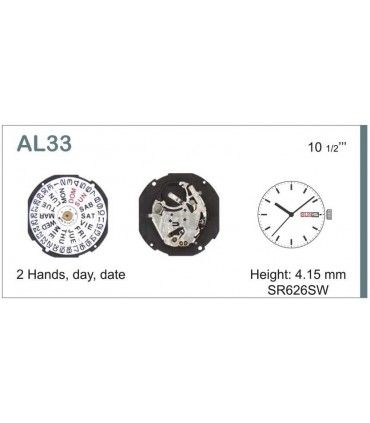 Mechanizm zegarka HATTORI AL33