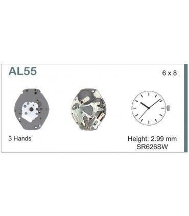 Mechanizm zegarka AL55