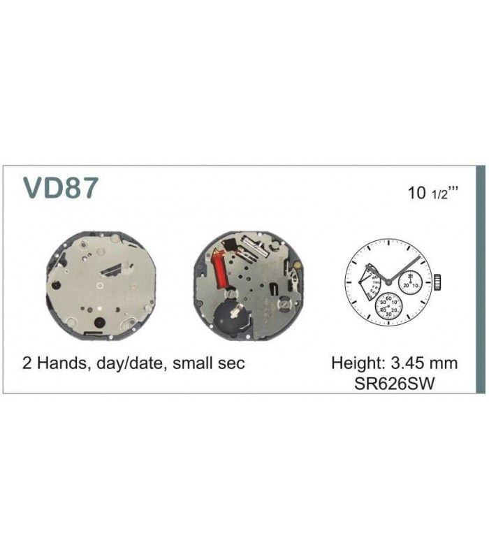 Mechanizm zegarka VD87