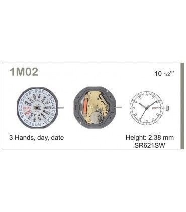 Mechanizm zegarka MIYOTA1M02