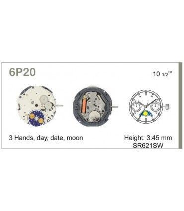 Mechanizm zegarka MIYOTA 6P20