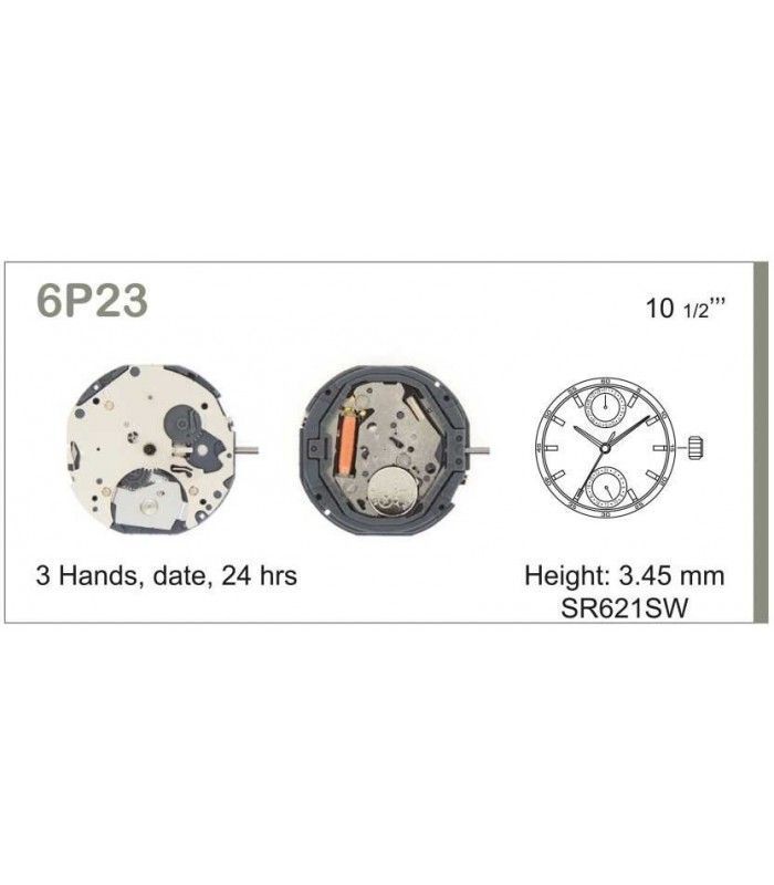 Mechanizm zegarka MIYOTA  6P23