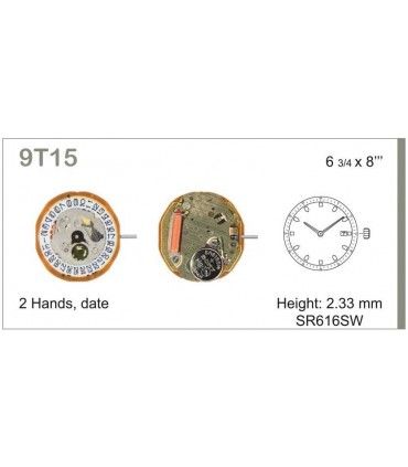 Mechanizm zegarka MIYOTA 9T15