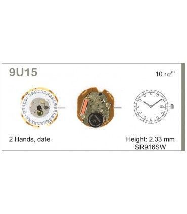 Mechanizm zegarka MIYOTA 9U15