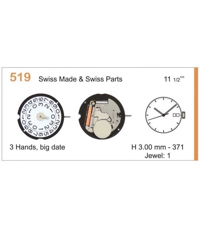 Mechanizm zegarka RONDA 519