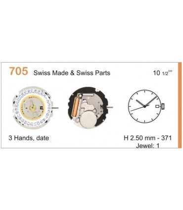 Mechanizm zegarka RONDA 705