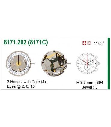 Mechanizm zegarka ISA 8171C