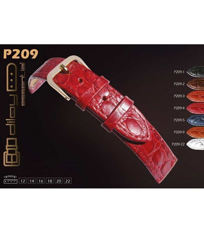 Paski do zegarków skórzane P209