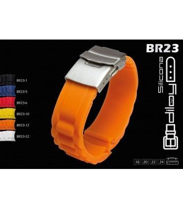Paski silikonowe do zegarka diloy BR23