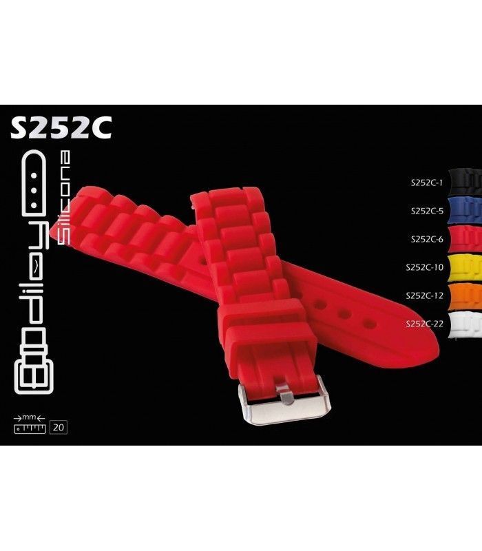 Paski silikonowe do zegarka diloy S252C