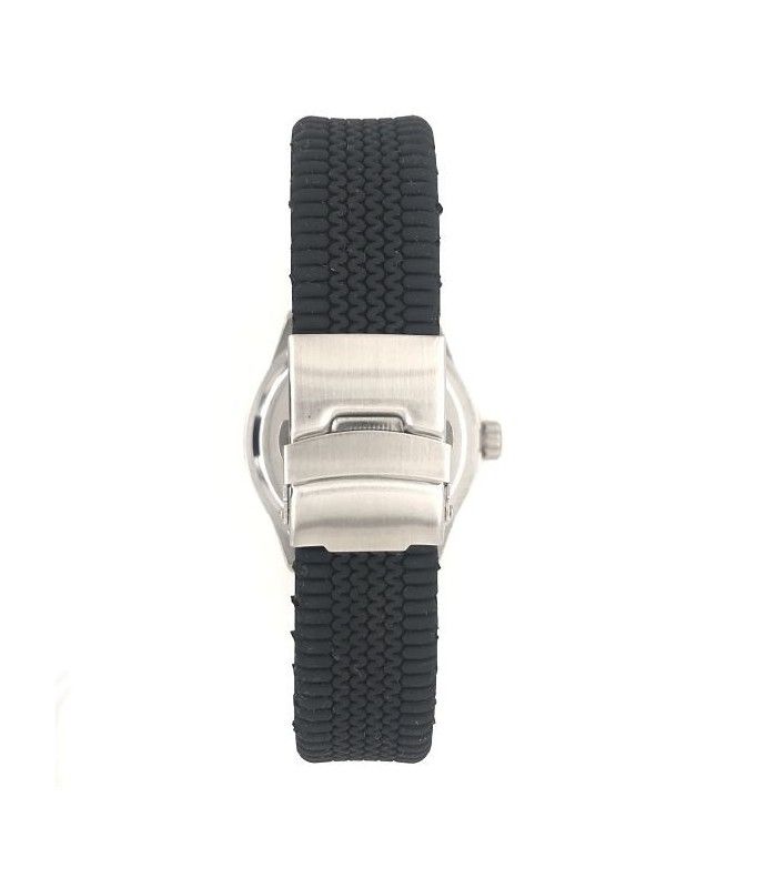 Pasek silikonowy BR30 z ukrytym zapięciem czarny | Diloy