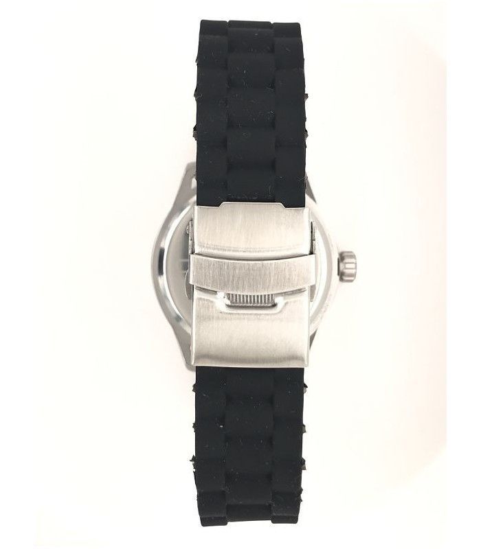 Pasek BR31 silikonowy czarny z ukrytym zapięciem | Diloy