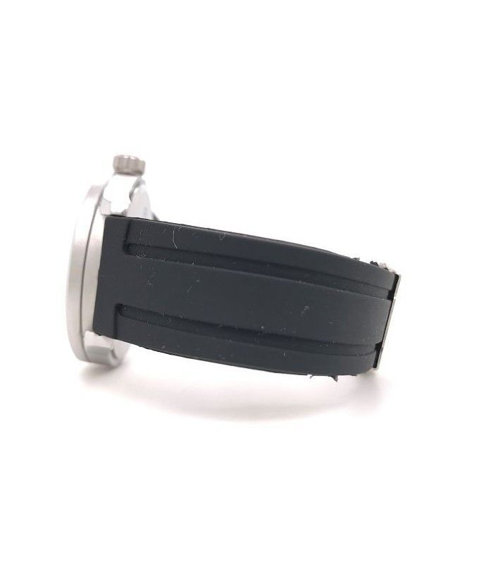 Pasek BR36 silikonowy czarny z ukrytym zapięciem