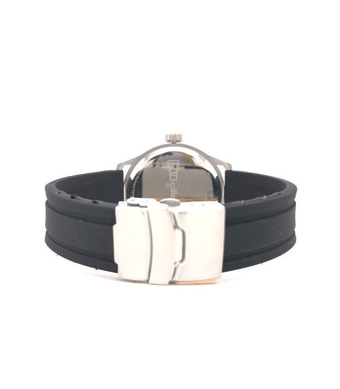 Pasek BR36 silikonowy czarny z ukrytym zapięciem