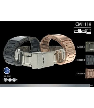 Stalowe metalowe paski do zegarków Ref 1119