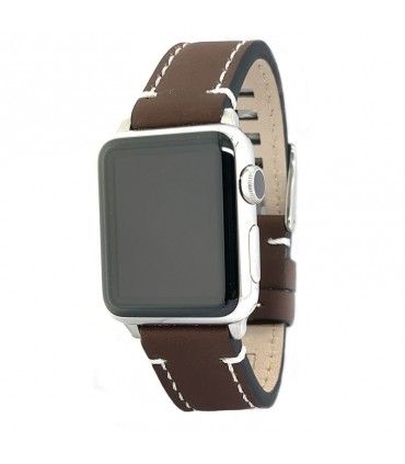 Ręcznie wykonany pasek do Apple Watch z postarzanej skóry. Ref AW414