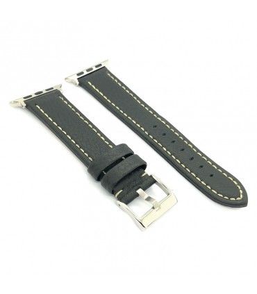 Pasek do Apple Watch wykonany ze skóry z grawerem Bison. Ref AW376