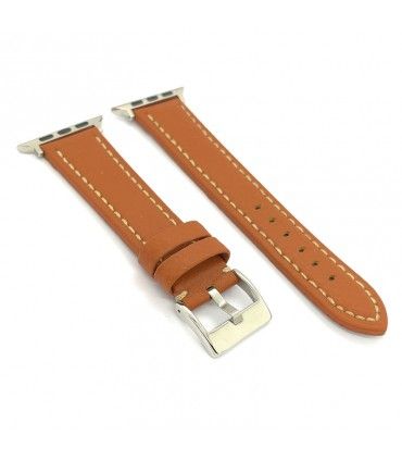 Pasek do Apple Watch wykonany ze skóry z grawerem Bison. Ref AW376