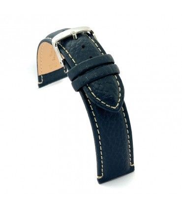 Pasek skórzany bizon z białym przeszyciem – Diloy P206