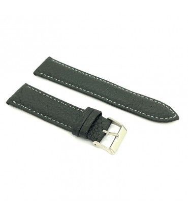 Pasek XL skóra biała nić – Diloy P206EL