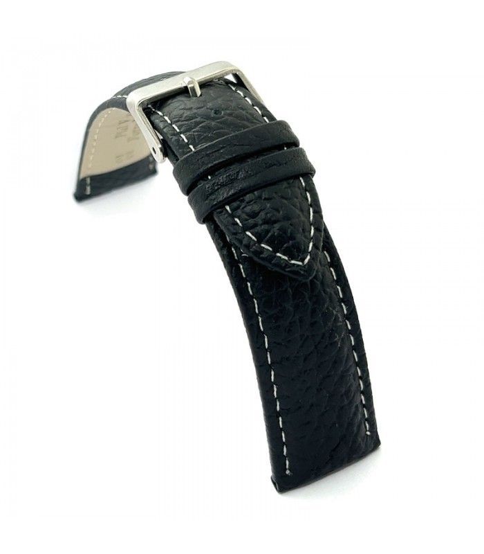 Pasek XL skóra biała nić – Diloy P206EL