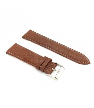 Pasek XL skóra biała nić – Diloy P206EL