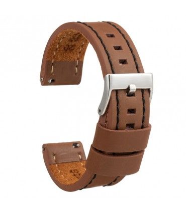 Pasek vintage z białym szwem – Diloy 384