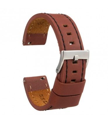 Pasek vintage z białym szwem – Diloy 384