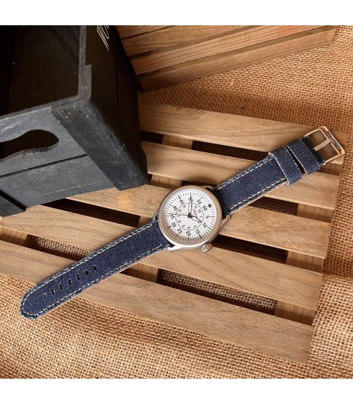 Pasek zegarka materiał jeans 18mm 20mm 22mm 24mm