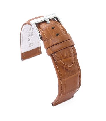 Wypukły pasek skórzany krokodyl łuska kwadratowa sportowy – Diloy 368