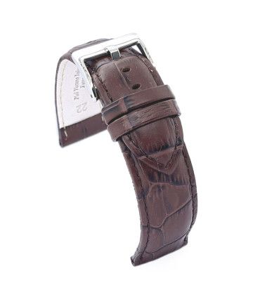 Wypukły pasek skórzany krokodyl extra długi XL – Diloy 368EL