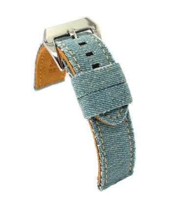 Pasek zegarka materiał jeans 18mm 20mm 22mm 24mm