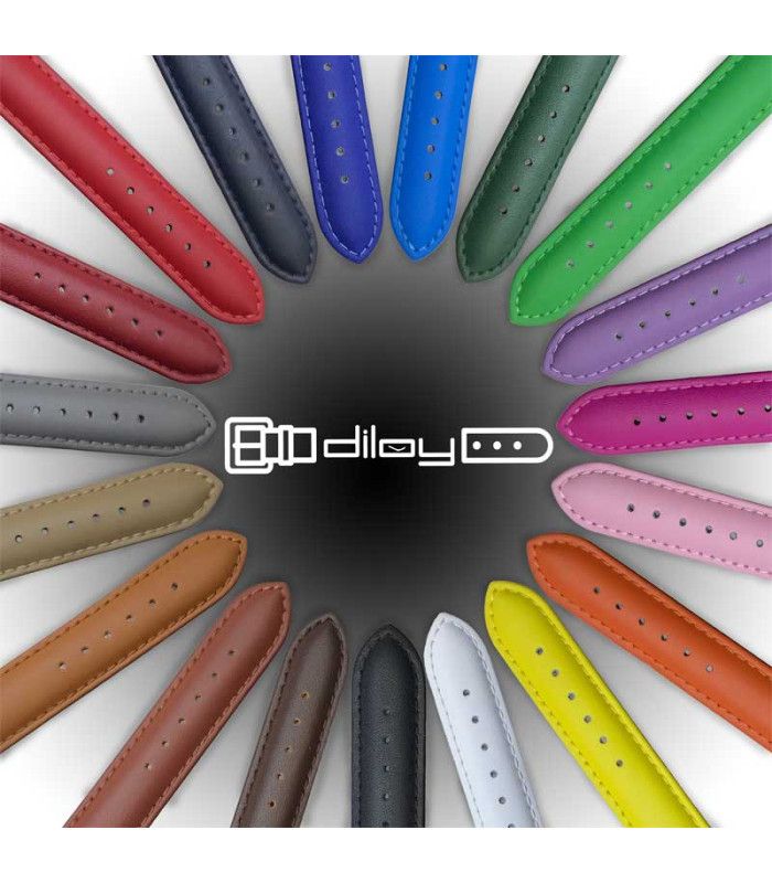 Skórzany pasek Diloy 302 – Klasyczny, gładki, szyty, wypukły